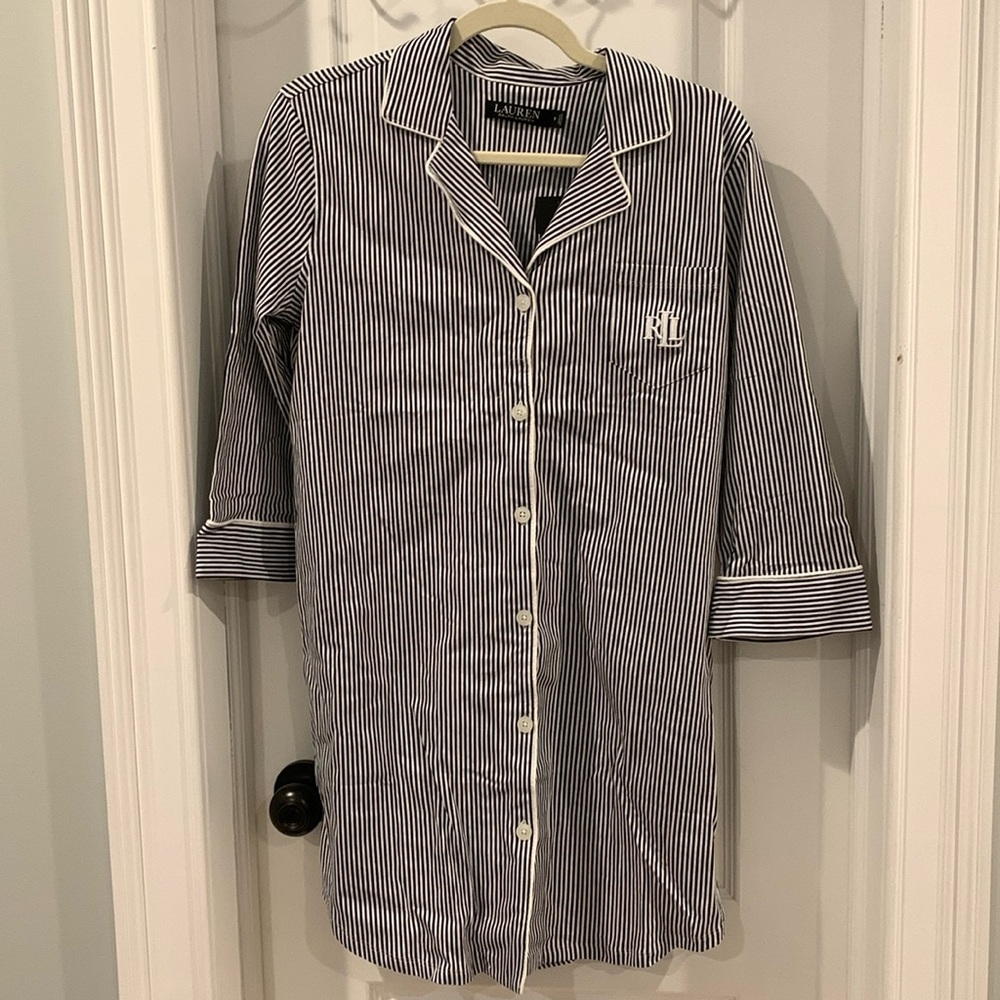 Ralph Lauren Monogrammed Sleep Shirt/Dress